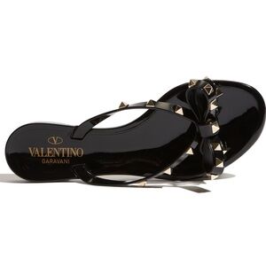 Valentino Garavani Rockstud PVC Jelly Sandals, Size 39